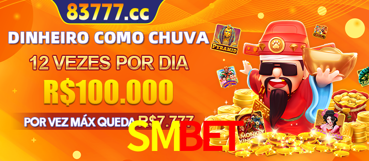Banner do programa de recompensas Recomende para amigos do SMBET, detalhando os bônus por convidar amigos, com prêmios que chegam a R$288.888.
