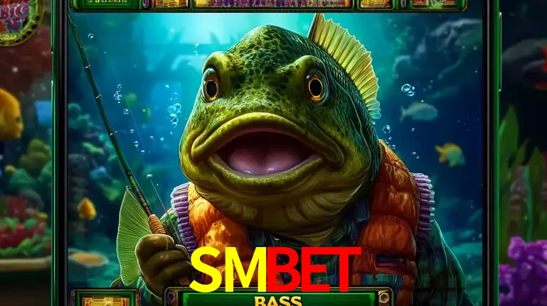 Personagem de peixe pescador do popular jogo de slot com tema de pescaria, uma das emocionantes opções de caça-níqueis para jogar e ganhar no cassino SMBET.